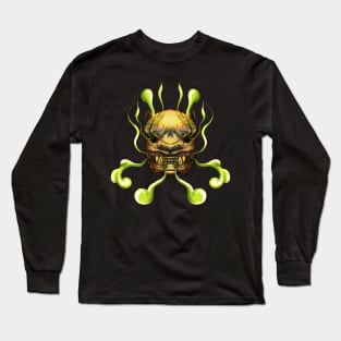 Japanese Tiger Green Smoke Long Sleeve T-Shirt